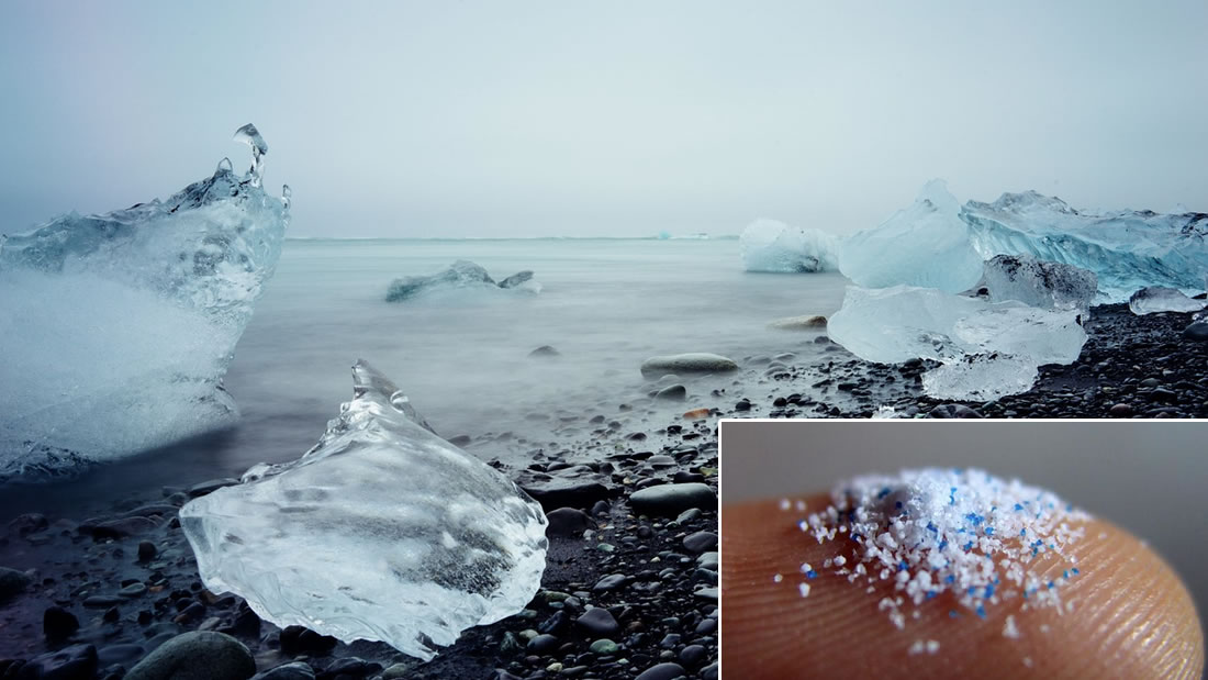 Hallan microplásticos en nieve del Ártico en cantidades inesperadamente altas
