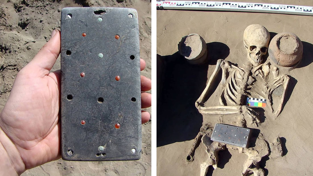 Arqueólogos hallan un objeto similar a un iPhone en una tumba de 2.100 años de antigüedad