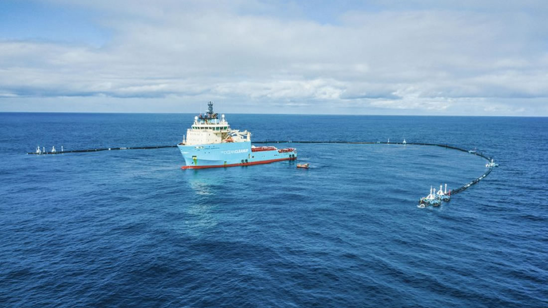 Ocean Cleanup: dispositivo de limpieza recolecta plástico del océano por primera vez