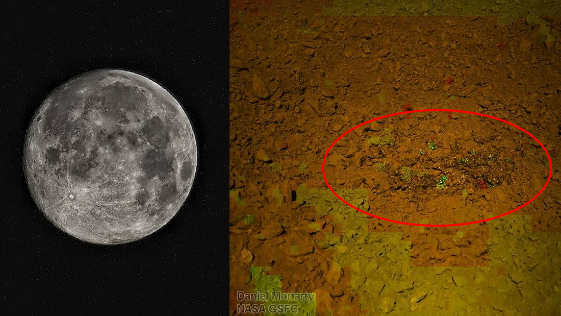 Revelan nuevas imágenes de extraña sustancia «similar a gel» hallada en la Luna