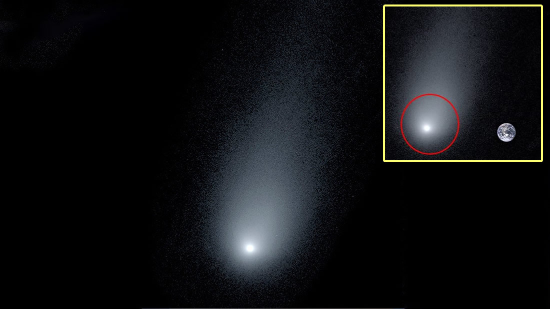 Un cometa fantasmal tan grande como la Luna se dirige hacia nosotros