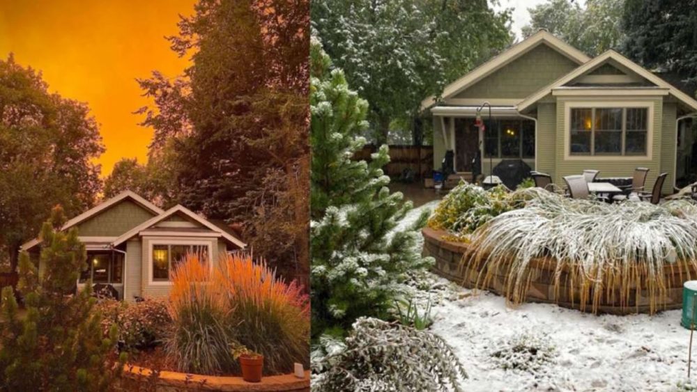 Colorado (EE.UU,) pasa de una ola de calor a una tormenta de nieve en solo dos días